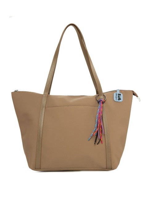 Zoozie Bags Bolso Tote de Satén Visón Maxi Zoozie Bags Bolso Tote de Satén Visón Maxi